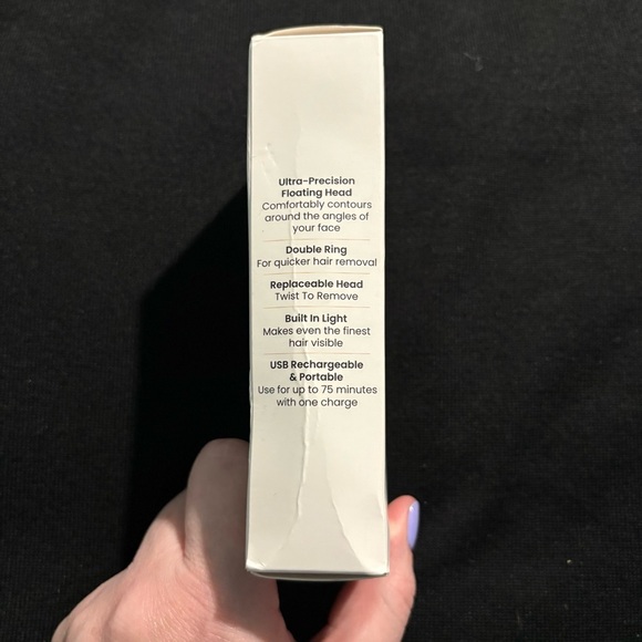 Facial Hair Remover in Silver and Rose Gold Rechargeable NIB - Picture 8 of 10